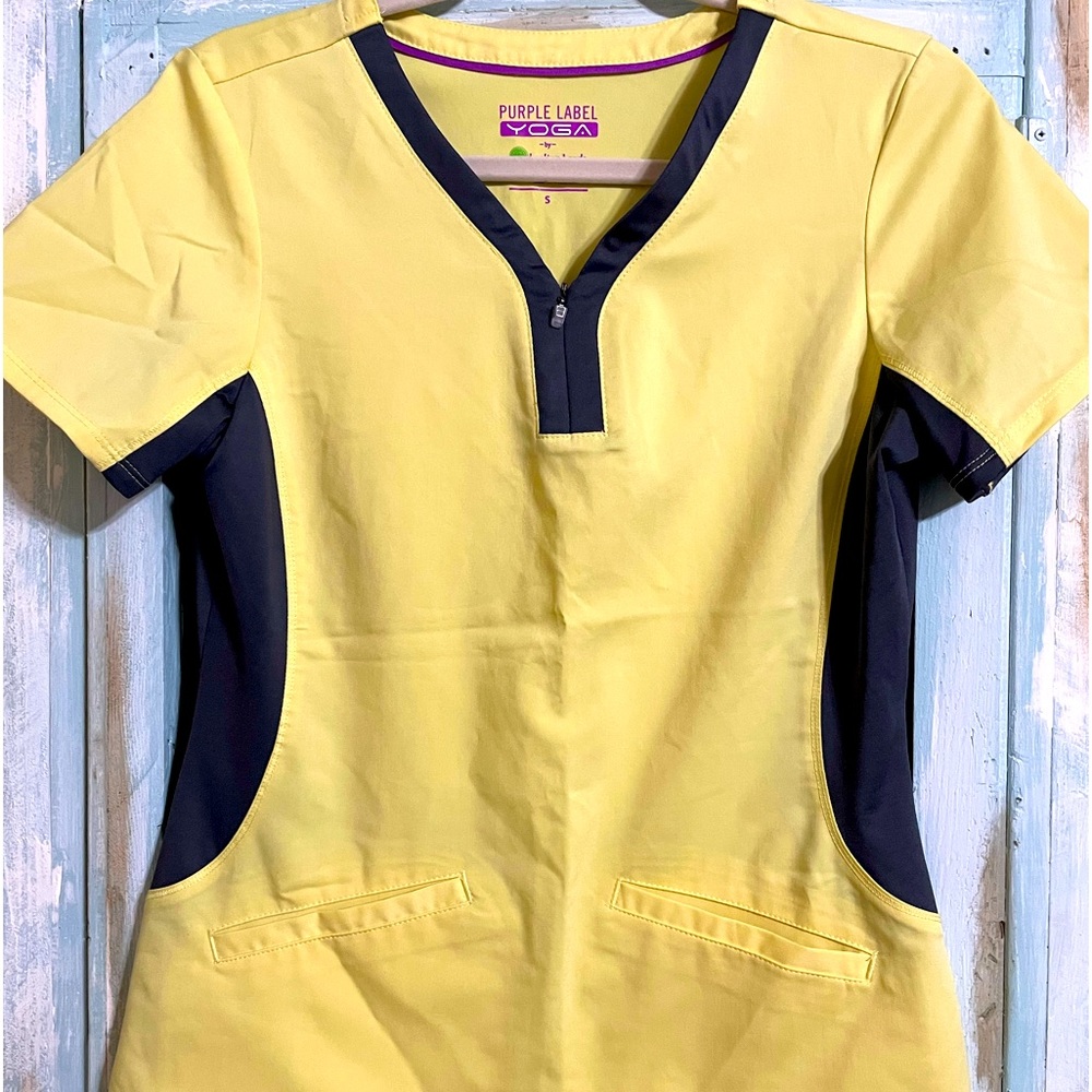 Purple label Yoka scrub top by Healing Hands. Size small